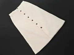 BEAUTY & YOUTH ビューティ&ユース ユナイテッドアローズ コーデュロイ フロントボタン ロング スカート sizeS/白 ◇■ レディース