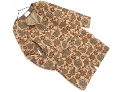 BEAUTY & YOUTH ビューティ&ユース ユナイテッドアローズ ウール混 花柄 ノーカラー コート sizeS/ベージュ ◇■ レディース