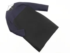 Des Pres デプレ トゥモローランド 切替 Iライン ワンピース size1/黒ｘ紺 ◇■ レディース