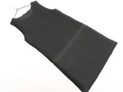 COMME CA DU MODE コム サ デ モード ウール混 ラメツイード ドッキング ワンピース size9/黒 ◇■ レディース