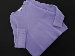 Rope Picnic ロペピクニック Vネック ニット セーター size40/ラベンダー ◇■ レディース