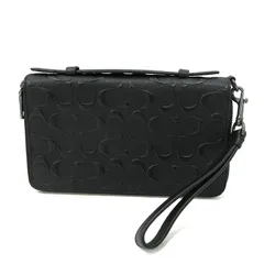 【三重本店】 中古 COACH | コーチ セカンドバッグ トラベルオーガナイザー F67637 シグネチャー ブラック 【122】