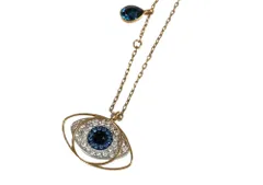 スワロフスキー　SWAROVSKI　クリスタル　Symbolic　イーブルアイ　ネックレス　ゴールドカラー/シルバーカラー/ネイビー　送料無料