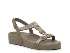 スケッチャーズ レディース シューズ サンダル Skechers ArchFit Vinyasa Sandal Taupe トープ