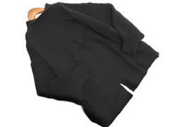 earth music&ecology アースミュージック＆エコロジー ボリュームスリーブ ハイネック ニット セーター sizeF/黒 ◇■ レディース