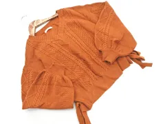 DRESKIP ドレスキップ Vネック ケーブル編み ニット セーター sizeM/ブラウン ◇■ レディース