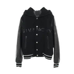 ジバンシィ GIVENCHY バーシティ ブルゾン BM00XX6Y16-001 ブラック レザー ウール ジャケット メンズ Used Aのサムネイル