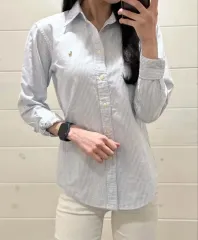 ポロラルフローレン 五色ポニー レディース ストライプ シャツ XS