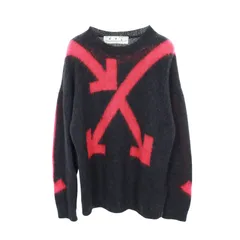 オフホワイト OFF-WHITE ニット アロー ダークグレー その他 ニット メンズ Used Aのサムネイル
