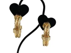 クリスチャン・ディオール　Christian Dior　ロープモチーフ　イヤリング　ゴールドカラー　送料無料