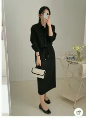 新品) クロップドシャーリングシャツスカート セットアップ ～66