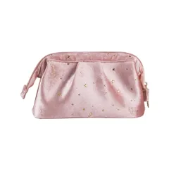 出張用 旅行用 軽量 小物入れ 収納 持ち運び便利 化粧品 おしゃれ (ピンク) かわいい コスメケース コスメバッグ 化粧品収納バッグ コスメポーチ 星柄 メイクポーチ 化粧ポーチ