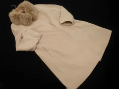 Apuweiser-riche アプワイザーリッシェ リアルファー アンゴラ混 2WAY ロング コート size2/ピンクベージュ ◇■ レディース