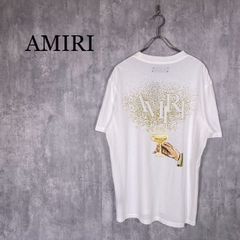 アミリ イエローペイント ブリーチ 半袖 Tシャツ ブラウン M - メルカリ