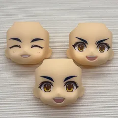 現状未使用品　ねんどろいど 太鼓鐘貞宗 顔パーツ　フェイスパーツ　通常顔　戦闘顔　にっこり顔（笑顔）　刀剣乱舞-ONLINE-　写真にあるもののみバラ売り不可
