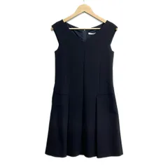 FOXEY NEW YORK(フォクシーニューヨーク) ワンピース サイズ38 M レディース美品  - ダークネイビー ノースリーブ/ひざ丈