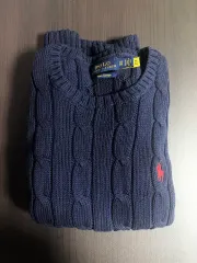 QR認証 ポロ ラルフローレン ケーブル ピマコットン ニット xs