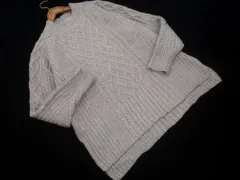 Techichi テチチ ケーブル編み ニット セーター sizeF/グレー ◇■ レディース