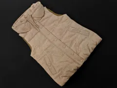 BEAMS HEART ビームスハート ウール混 ジップアップ 中綿ベスト 茶 ◇■ レディース