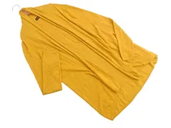 ZARA ザラ ニット ショール カーディガン sizeL/マスタード ◇■ レディース