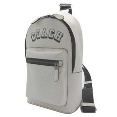 新品タグ付 コーチ ボディバッグ 白 シグネチャー カラーブロック 