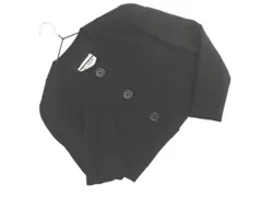 miss ashida ミスアシダ ウール100% フォーマル ノーカラー ジャケット size7/黒 ◇■ レディース