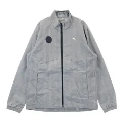 サイズ：XL PUMA GOLF プーマゴルフ  ジップジャケット チェック柄 グレー系 [240101630632] ゴルフウェア メンズ ストスト