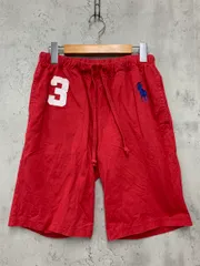 POLO RALPH LAUREN ポロ ラルフローレン ビッグポニー ハーフ パンツ sizeS/赤 ■◆ メンズ