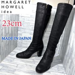 マーガレットハウエルアイデア 22 ロングブーツ レザー 黒 - メルカリ