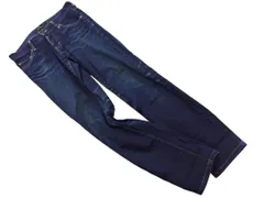 johnbull ジョンブル USED加工 テーパード デニムパンツ sizeS/紺 ■■ レディース