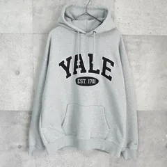 イェール カレッジロゴ フーディー パーカー グレー