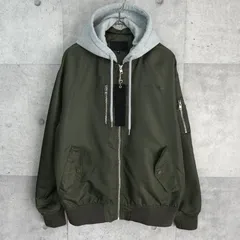 SALE価格【3/22(日)23:59までの限定割引中】フランクストーン フーデッド MA-1 カーキ メンズ