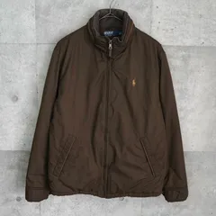 ポロ バイ ラルフローレン スモールポニー フリース裏地 中綿ジャケット ナイロンジャケット ブルゾン カーキ メンズ
