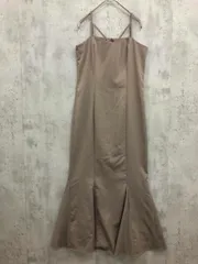 展示品■JUNOAH ジュノア マーメイドキャミ ワンピース sizeL/グレージュ ■◆ レディース