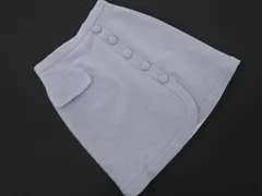 Apuweiser-riche アプワイザーリッシェ ウール混 ミニ スカート size1/ブルーグレー ◇■ レディース