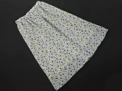 MACKINTOSH PHILOSOPHY マッキントッシュフィロソフィー 花柄 ロング スカート size38/アイボリーｘ青 ◇■ レディース