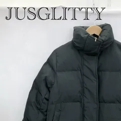JUSGLITTY ジャスグリッティー ダウンジャケット 2 ブラック 黒 Mサイズ レディース ファッション _219021のサムネイル