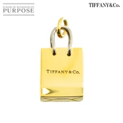 ティファニー TIFFANY&Co. ショッピングバッグ ペンダント トップ K18 YG WG イエロー ホワイト ゴールド 750 Pendant 90311541