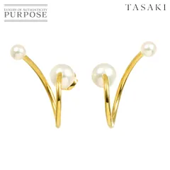 タサキ TASAKI ア ファイン バランス アコヤ真珠 7.7-5.0mm ピアス K18 YG 750 パール 田崎真珠 Earrings Pierced【証明書付き】 90311752のサムネイル