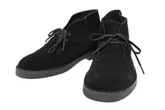 クラークス clarks Desert Bt Evo Black Suede デザート ブーツ エヴォリューション スエード 8.5 G 黒ブラック ブランド古着ベクトル 中古●▲■251101
