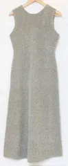 【中古】 AMERI レディースノースリーブワンピース S AMERI/LOOP YARN SEMI FLARE KNIT DRESS/S/ライトグレー/02310591400