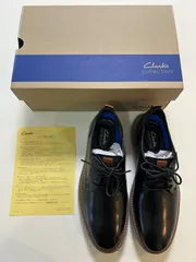 クラークスコレクションCLARKScollectionブランティンプレーンレザーシューズ ビジネスシューズ カジュアルシューズ くつ クツ 革靴 紐靴 レースアップシューズブラック黒UK 8日本サイズ約26.0センチ箱定価17,600円メンズmen男性用紳士