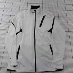 ◇ Θ ミズノ Mizuno トレーニングジャケット ホワイト系 2XL メンズ E  【1602040001567】