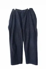 コモリ COMOLI 24SS デニム オーバーロング パンツ ミリタリー ストレート ジーンズ  Z01-03002 1 インディゴ ブランド古着ベクトル 中古251230