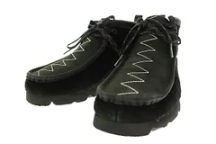 クラークス clarks × NEIGHBORHOOD ネイバーフッド WALLABEE GTX BLACK ワラビー デザート スエード ゴアテックス ブーツ 7.5 黒ブラック ブランド古着ベクトル 中古▲■260107