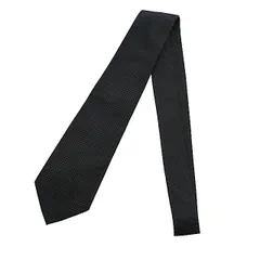 ディオール オム Dior HOMME ドット 総柄 ネクタイ 黒ブラック ブランド古着ベクトル 中古☆AA★▲●250905