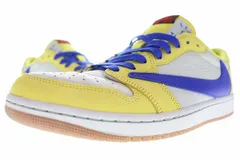 ナイキ NIKE × TRAVIS SCOTT AIR JORDAN 1 RETRO LOW OG CANARY 29cm DZ4137 700  AJ1 エア ジョーダン 1 ロー オリジナル トラヴィス スコット カナリー ▲■260214