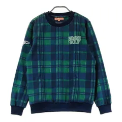 サイズ：S BEAMS GOLF ビームスゴルフ  スウェットトレーナー チェック柄 ブルー系 [240101609041] ゴルフウェア メンズ ストスト
