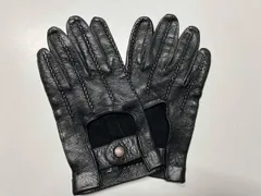 LANCEL レザーグローブ ブラック ランセル