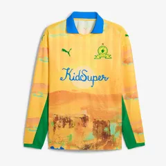 【送料無料・匿名配送】Puma プーマ マメロディ・サンダウンズ2025 x KidSuper 公式 長袖 レトロ シャツ 黄 新品 正規品 日本未発売 CWCモデル